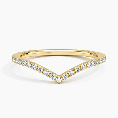 0.17CTW Round Cut Lab Grown Diamond White Gold Wedding Band Testing Product