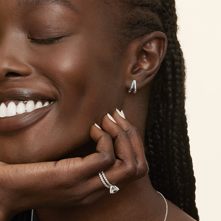 0.24 CTW Petite Shared Prong Half Coverage Lab Grown Diamond Wedding Band