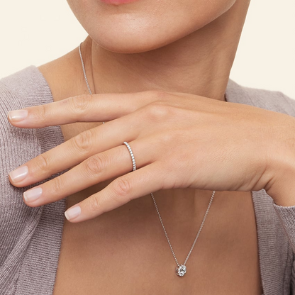 0.21 CTW Round Lab Grown Diamond 10k Lab Grown Diamond Band