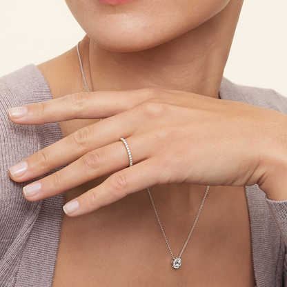 0.21 CTW Round Lab Grown Diamond 10k Lab Grown Diamond Band