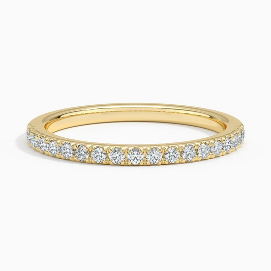 0.21 CTW Round Lab Grown Diamond 10k Lab Grown Diamond Band