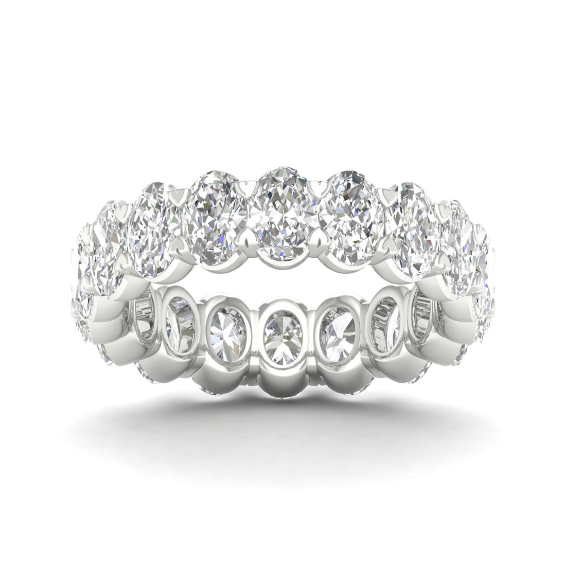 5 CTW Oval Eternity Lab Grown Diamond Wedding Band
