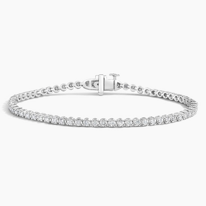 1.40 CTW 6.5inch Pettie Lab Grown diamond Tennis Bracelets