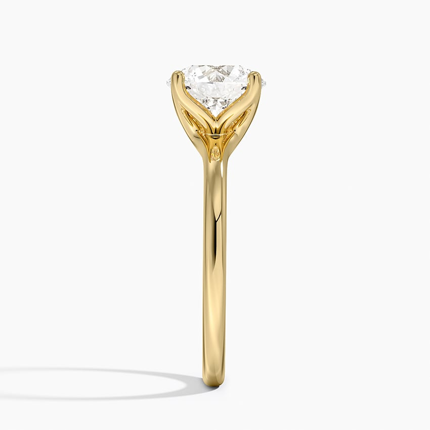 2 CT Round Lab-Grown Diamond Gold Solitaire Ring