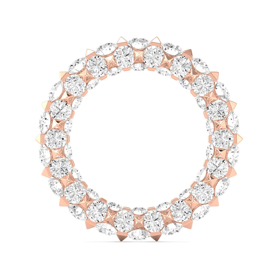 7 1/10 CTW Eternal Micro Prong Eternity Lab Grown Diamond  Wedding Band