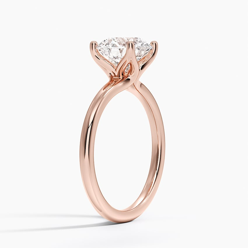 2 CT Round Lab-Grown Diamond Gold Solitaire Ring