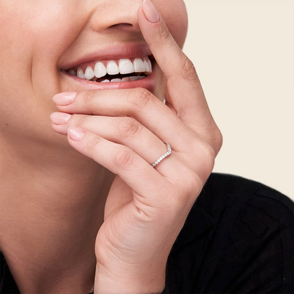 0.34 CTW Lab Grown Diamond Fair Half Eternity Wedding Band