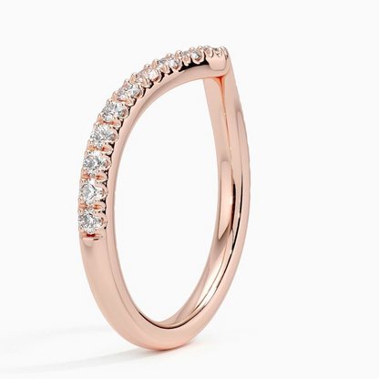 0.34 CTW Lab Grown Diamond Fair Half Eternity Wedding Band