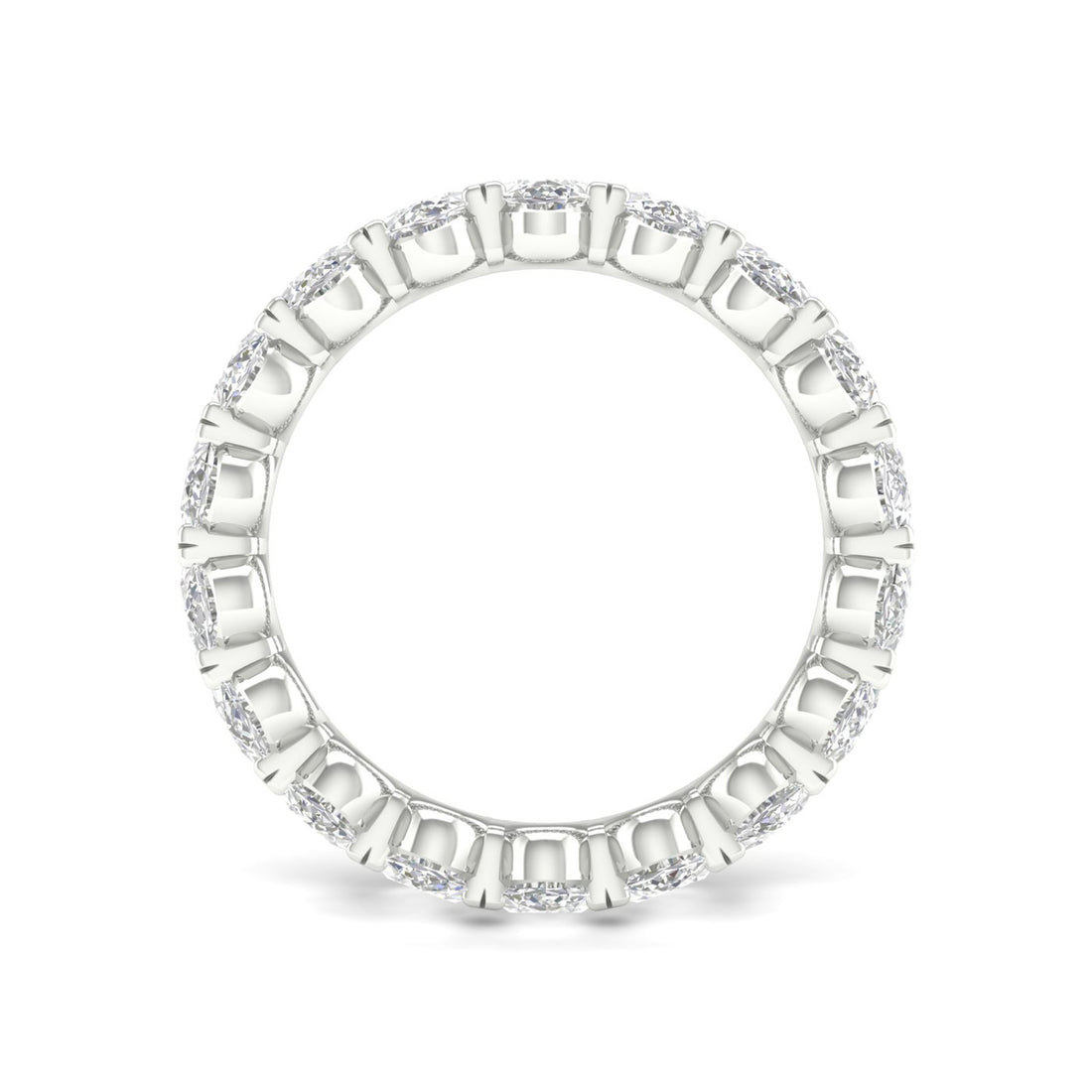 5 CTW Oval Eternity Lab Grown Diamond Wedding Band