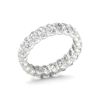 3 CTW Oval Diamond Eternity Lab Grown Diamond Wedding Band