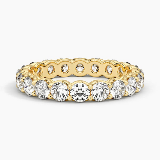 2.21CTW 14K Yellow Gold Lab Grown Diamond Wedding Band
