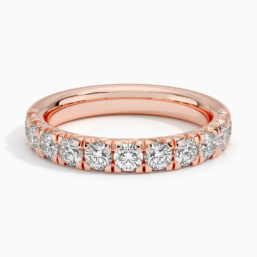 0.91CTW 10K Yellow Gold Lab Grown Diamond Simple Wedding Band