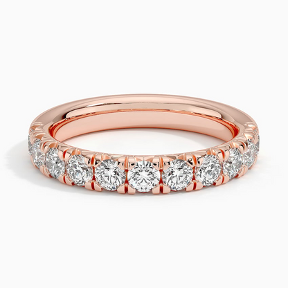 0.91CTW 10K Yellow Gold Lab Grown Diamond Simple Wedding Band