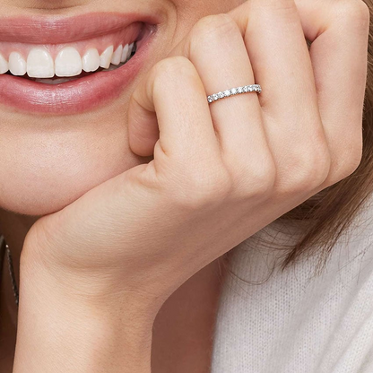 0.45CTW Unique Lab Grown Diamond Matching Wedding Band