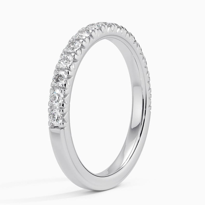 0.45CTW Unique Lab Grown Diamond Matching Wedding Band