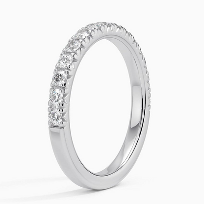 0.45CTW Unique Lab Grown Diamond Matching Wedding Band
