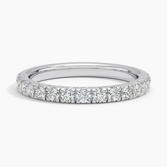 0.45CTW Unique Lab Grown Diamond Matching Wedding Band