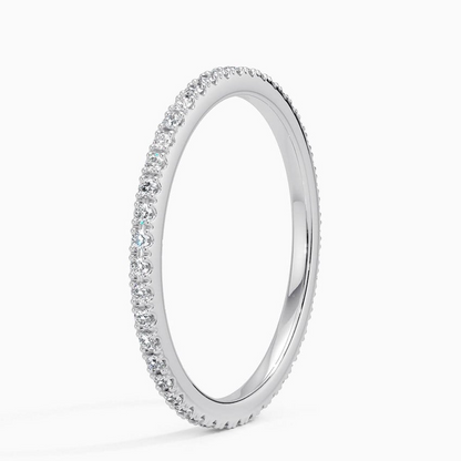 0.31CTW Simple Minimalist Lab Grown Diamond Wedding Band