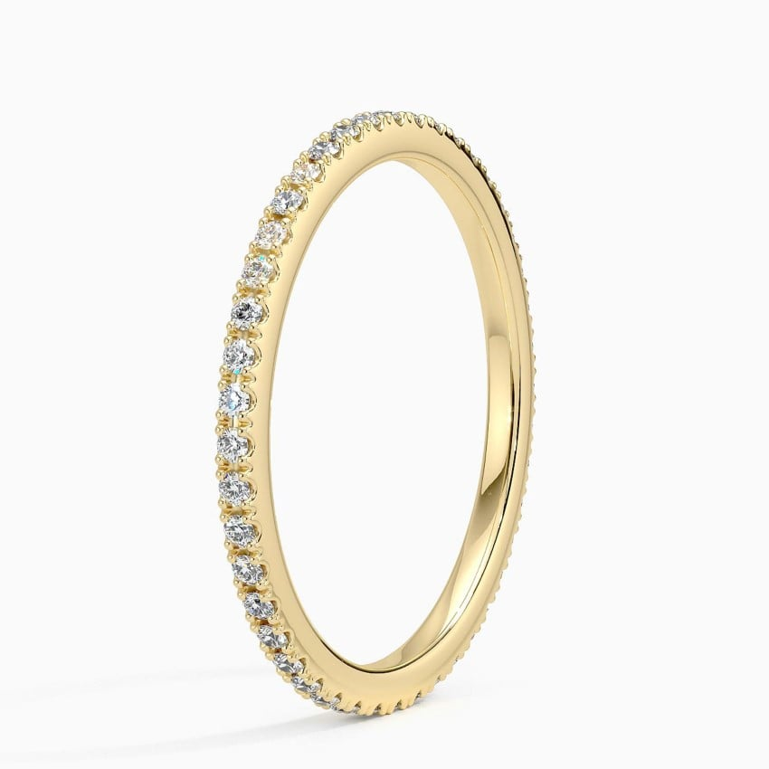 0.31CTW Simple Minimalist Lab Grown Diamond Wedding Band
