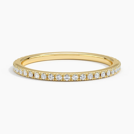 0.31CTW Simple Minimalist Lab Grown Diamond Wedding Band