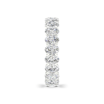 3 CTW Oval Diamond Eternity Lab Grown Diamond Wedding Band