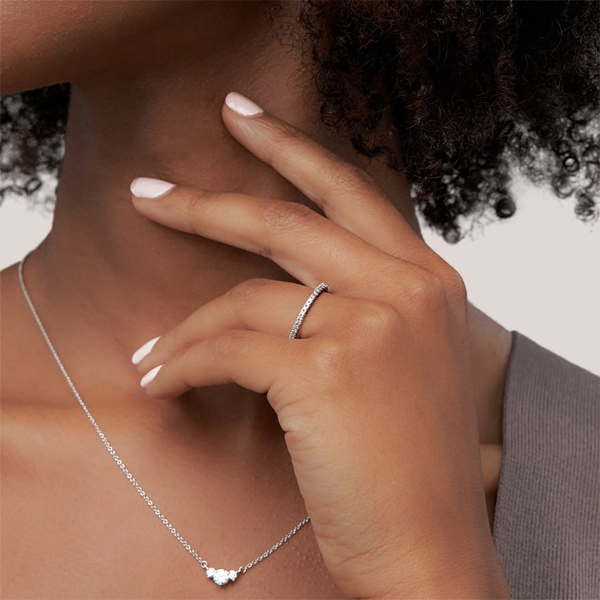 0.24 CTW Round Lab Grown Diamond Minimalist Wedding Band in 14k Gold