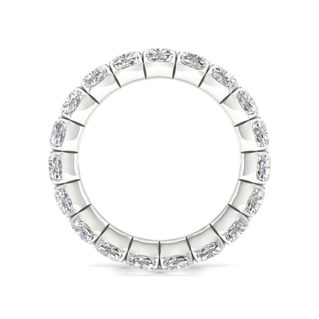 5 CTW Cushion Diamond Eternity Lab Grown Diamond Wedding Band