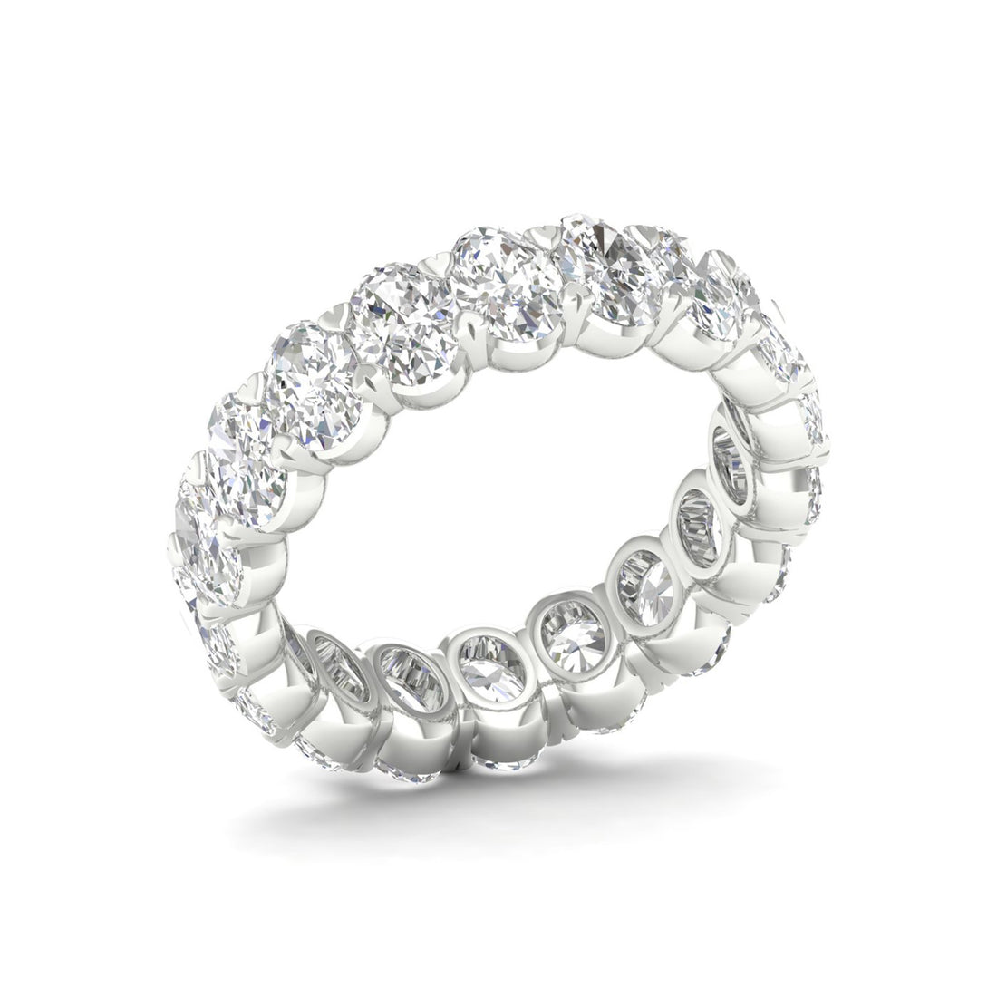 5 CTW Oval Eternity Lab Grown Diamond Wedding Band