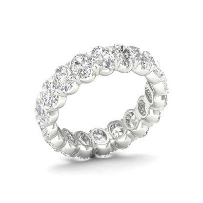 5 CTW Oval Eternity Lab Grown Diamond Wedding Band