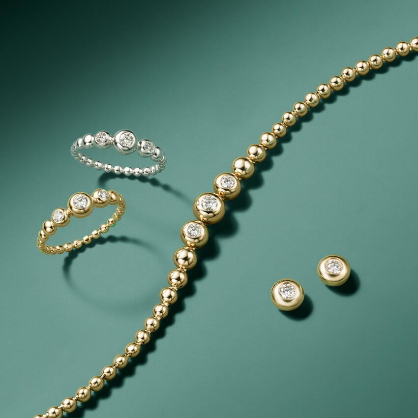 2/5 CTW Lab Grown Diamond Bubble Necklace