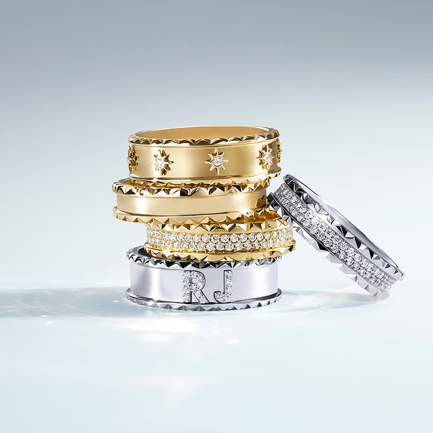 0.64CTW 14K Yellow Gold lab Grown Diamond Trendy Wedding Band