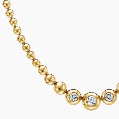 2/5 CTW Lab Grown Diamond Bubble Necklace