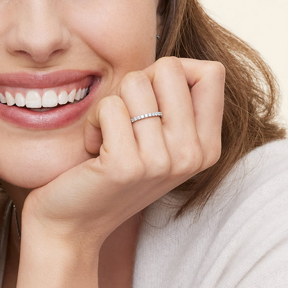 0.45CTW Lab Grown Diamond Simple Solitaire Wedding Band