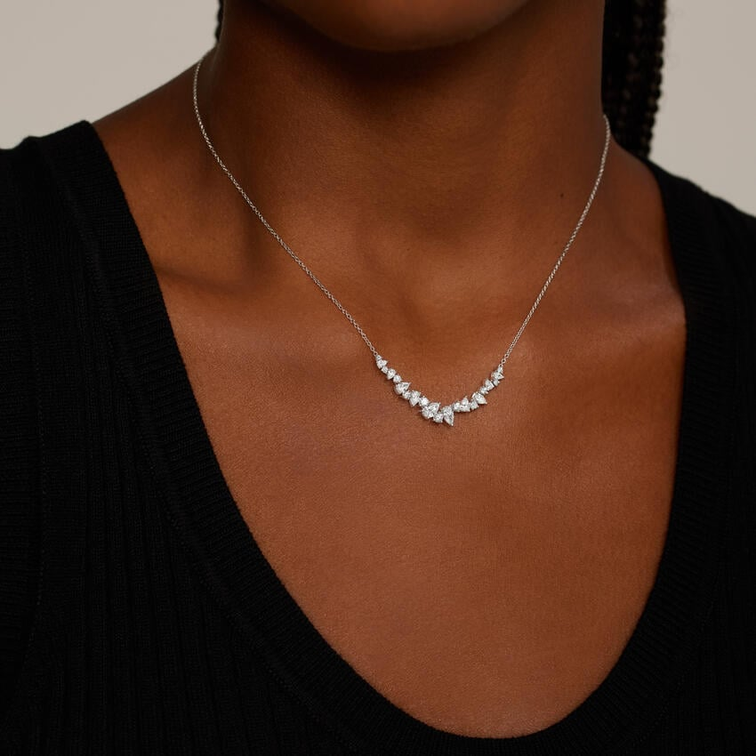 1.5 CTW Lab Grown Diamond Unique Custom Chain