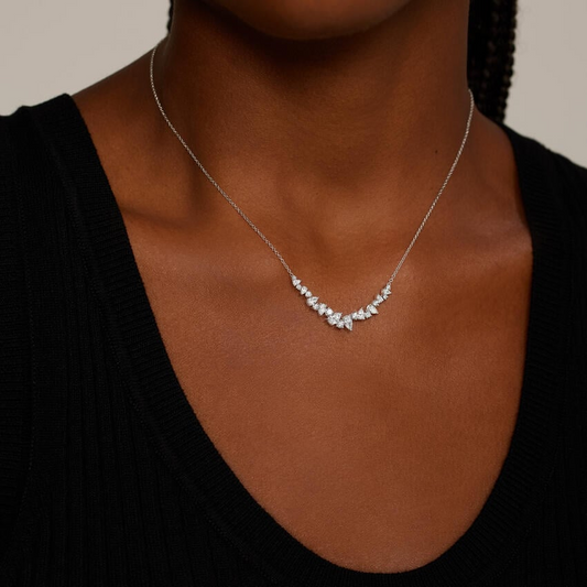 1.5 CTW Lab Grown Diamond Unique Custom Chain