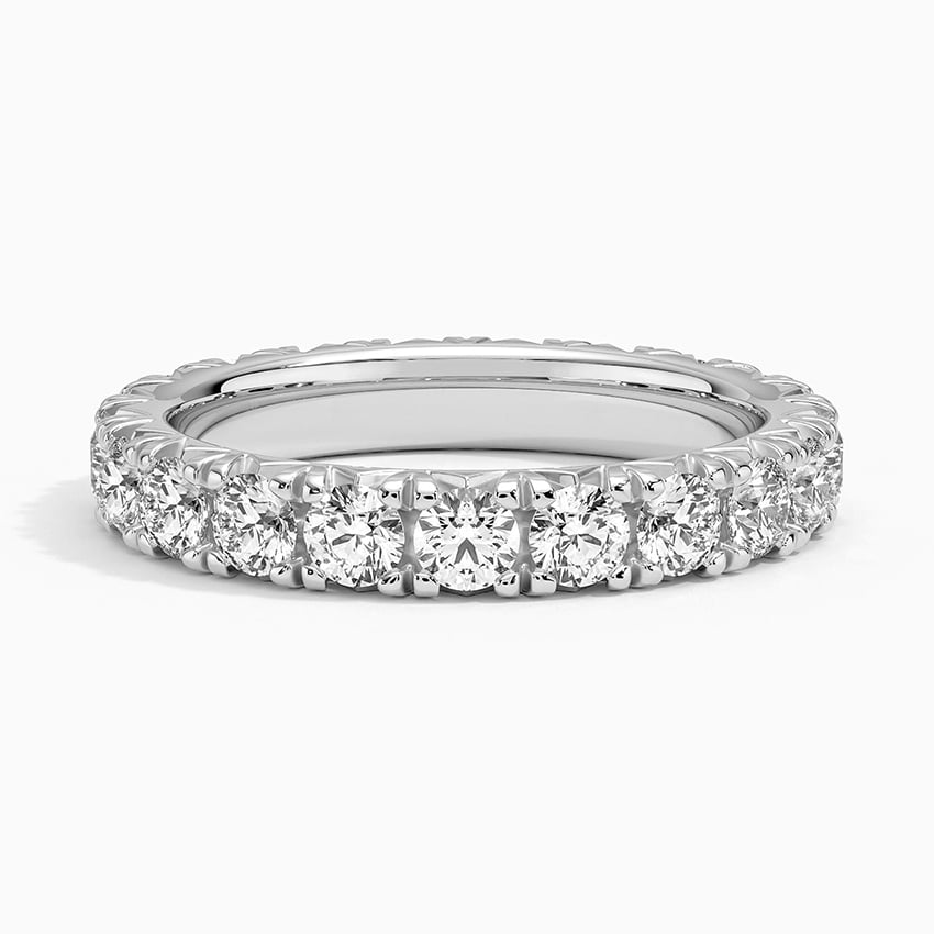 2.43CTW Round Cut Lab Grown Diamond Stackble Wedding Band