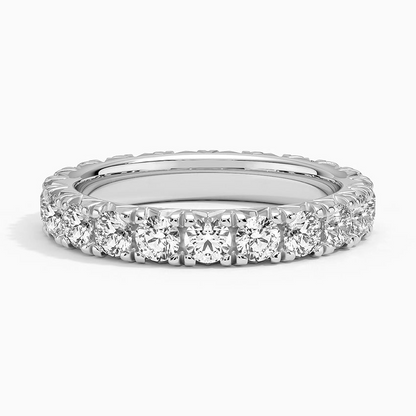 2.43CTW Round Cut Lab Grown Diamond Stackble Wedding Band