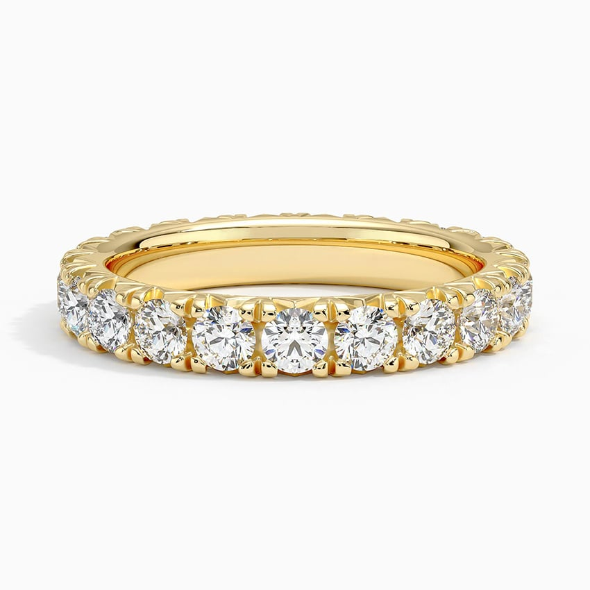 2.43CTW Round Cut Lab Grown Diamond Stackble Wedding Band