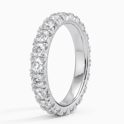 2.43CTW Round Cut Lab Grown Diamond Stackble Wedding Band