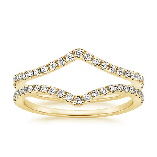 0.33 Lab Grown Diamond Half Eternity Simple Wedding Band