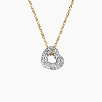 1/3 CTW Lab Grown Diamond Heart Shape Pendant