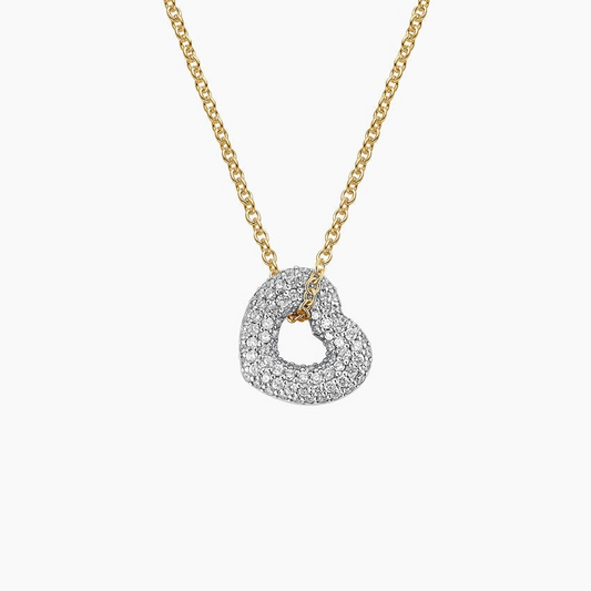 1/3 CTW Lab Grown Diamond Heart Shape Pendant