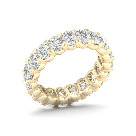 4 CTW Oval Eternity Lab Grown Diamond Wedding Band