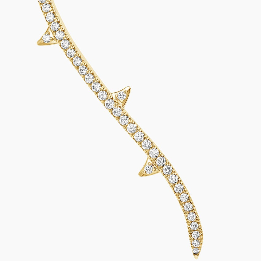 8.66 CTW Logan Hollowell Briar Lab Diamond Collar Necklace