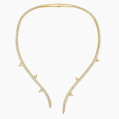 8.66 CTW Logan Hollowell Briar Lab Diamond Collar Necklace