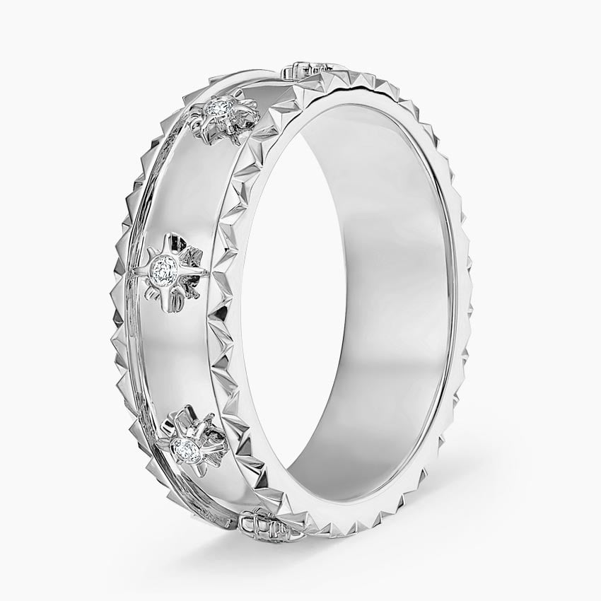 0.07CTW Lab Grown Diamond Full Bezel Set Wedding Band