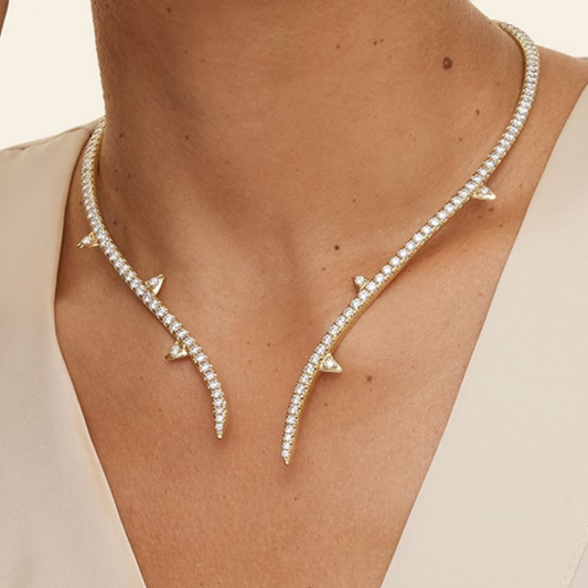 8.66 CTW Logan Hollowell Briar Lab Diamond Collar Necklace