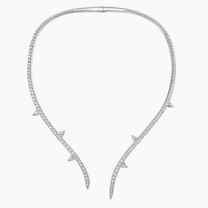8.66 CTW Logan Hollowell Briar Lab Diamond Collar Necklace