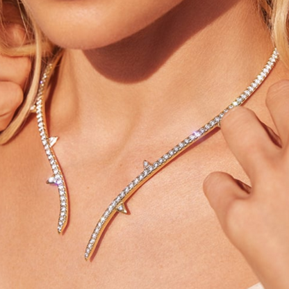 8.66 CTW Logan Hollowell Briar Lab Diamond Collar Necklace