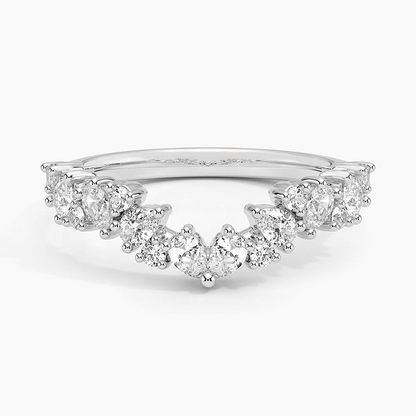 0.40CTW Lab Grown Diamond Unique Fancy Wedding Band